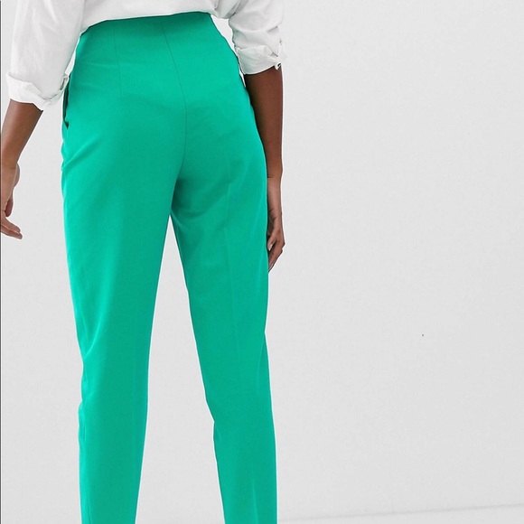 COPY - ASOS tall green high waisted cigarette pan… - Picture 2 of 4